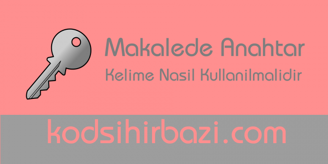 Anahtar Kelime